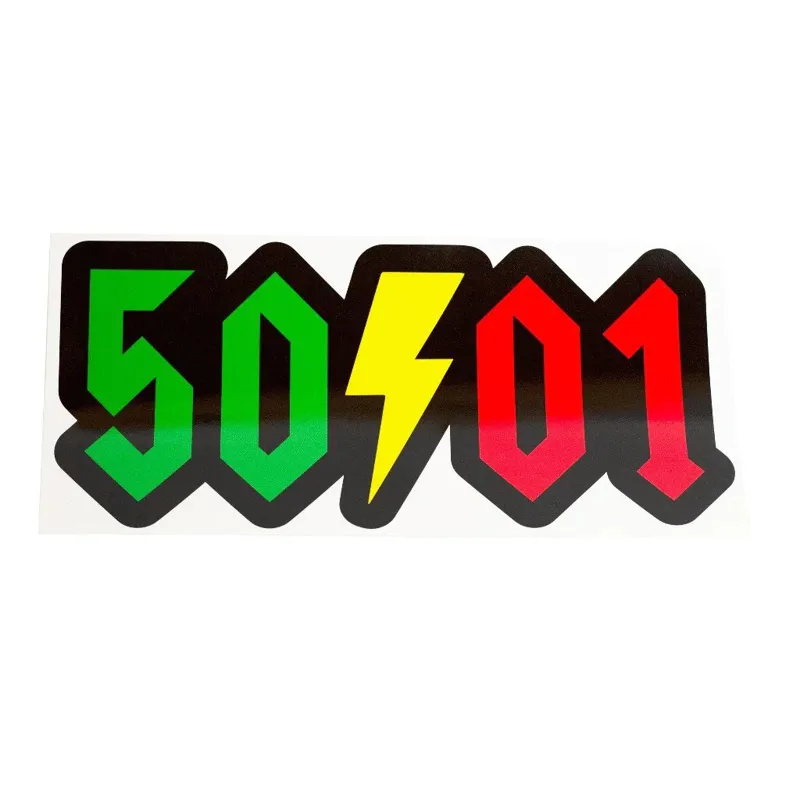 50to01 Van Sticker - Rasta